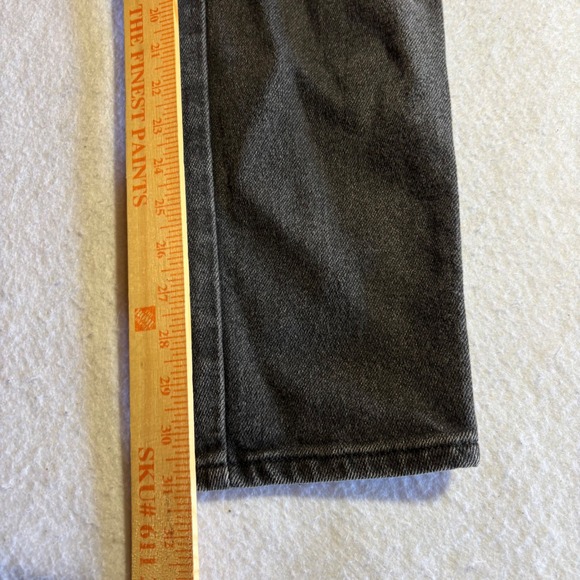 Vintage Lee Riders High Waisted Mom Jeans Womens Size 8 Long Black Denim Pants - Picture 7 of 10